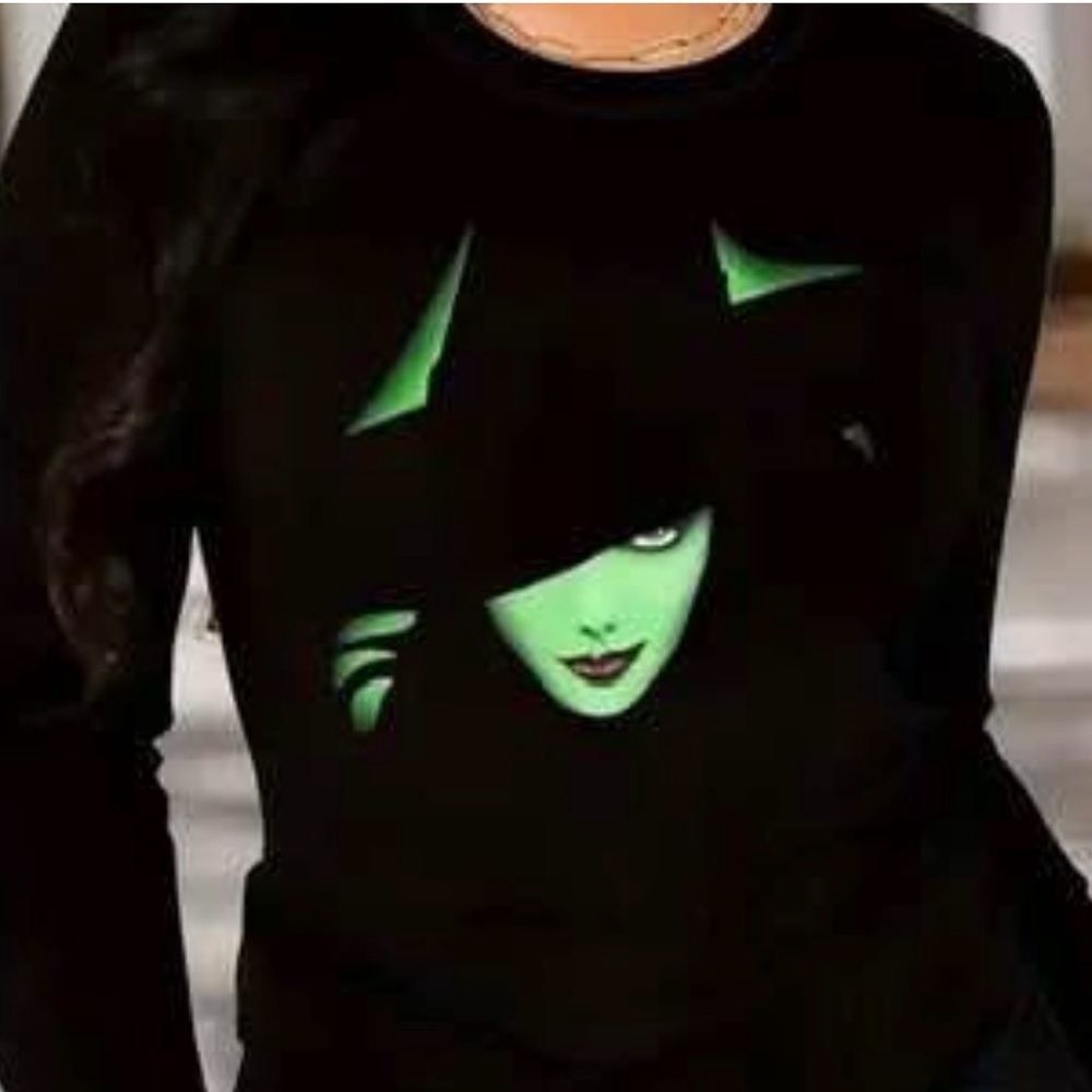 New. Black “Wicked” knit top. Size 1X